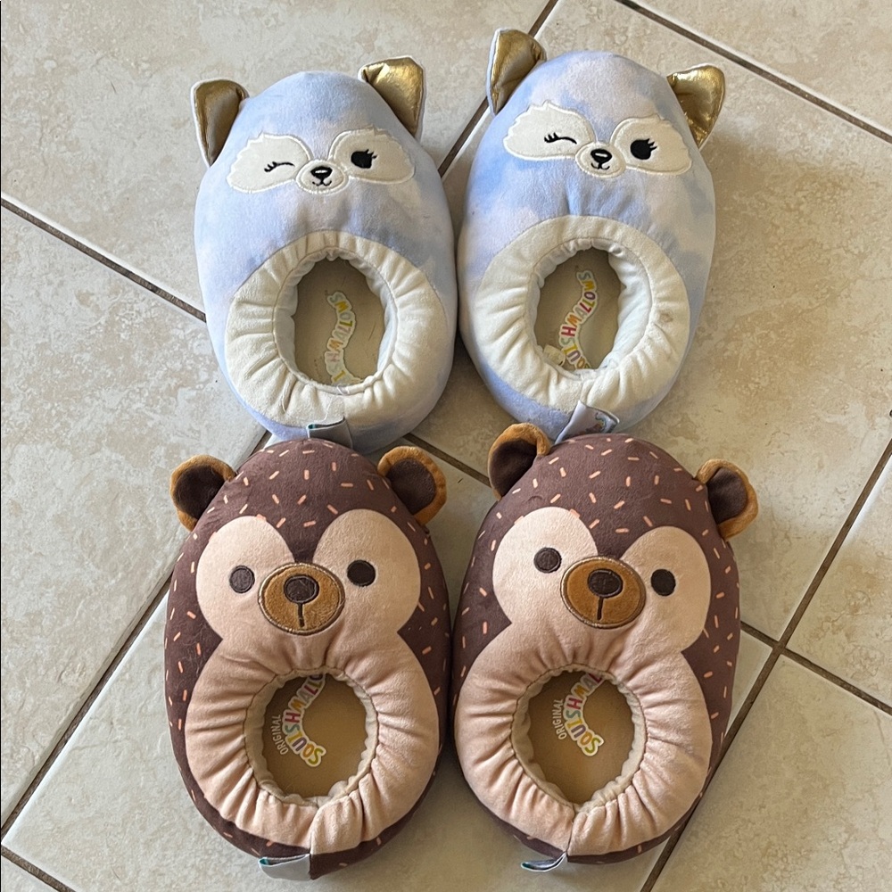 Squishmallows Kids Slippers 2 Pairs
